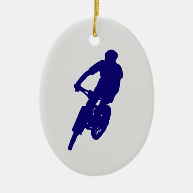 Bergsbikingornament Julgransprydnad Keramik (Framsidan)