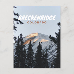 Bergsbild från Breckenridge Colorado Vykort