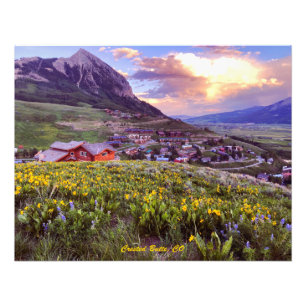 Bergsbild i Colorado Affisch Fototryck