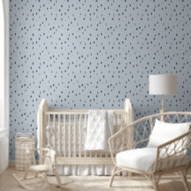 Bergsbläckfåglar och Träd i Nursery Tapet