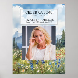 Bergsblommors Livs Firande Välkomstskylt Poster