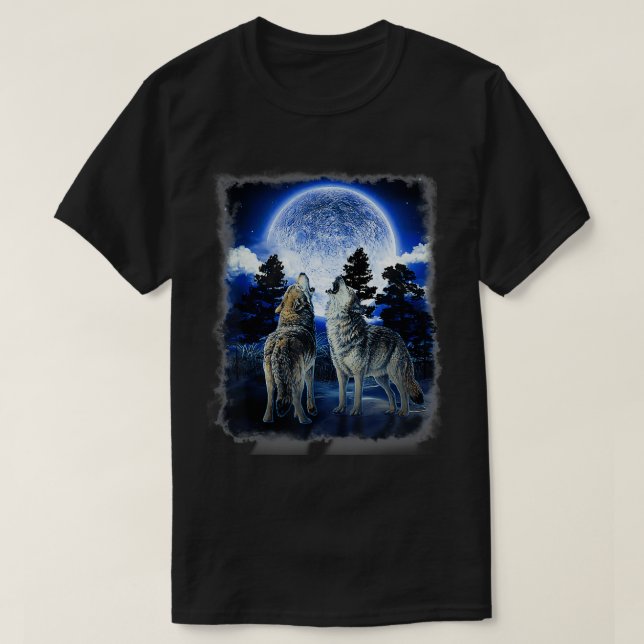 Bergsbo Manarnas Varg Native American  T Shirt (Design framsida)
