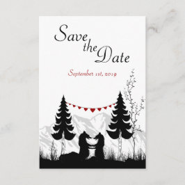 Bergsbröllop - Spara datum bröllopsannons Datumet