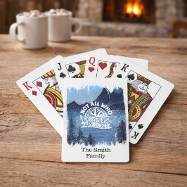 Bergscen med Namn Casinokort