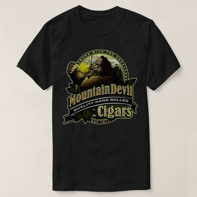 Bergscigarernas kvalitetshand, valsad, Djävulen T Shirt (Design framsida)