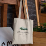 Bergsdestination | Bröllop Välkommen Tygkasse<br><div class="desc">Tack till era gäster i bröllop med några söta behandlingar i personligen och välkomna tote bags. Lägg till anpassningsbarnas ordalydelse till den här designen genom att använda rutorna "Redigera den här designmallen" på objektets höger eller klicka på den blå "Anpassa den" för att ordna texten, ändra typsnitt och färg och...</div>