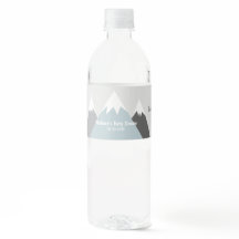 Bergsetikett, äventyr-vattenflaska