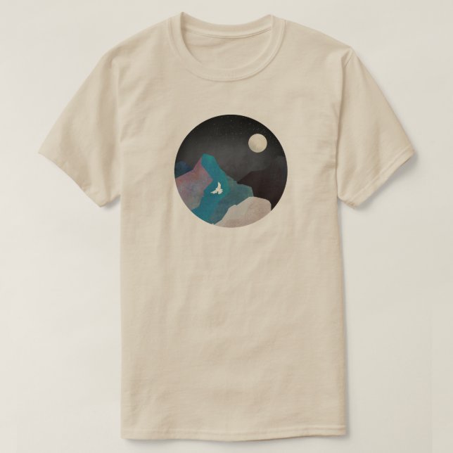 Bergsfågel Landskap T Shirt (Design framsida)