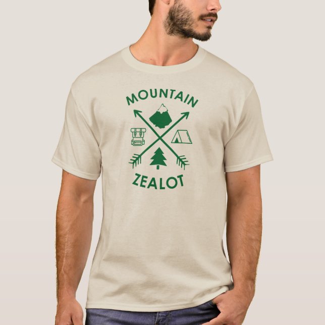 Bergsfanatiker T Shirt (Framsida)