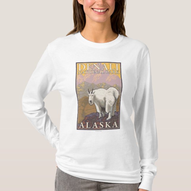 Bergsfår - Denali nationalpark, Alaska T-shirt (Framsida)