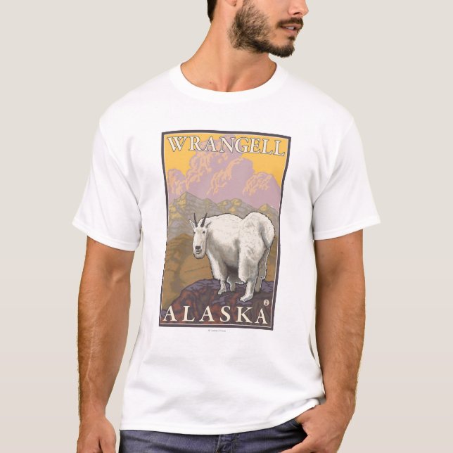 Bergsfår - Wrangell, Alaska Tee (Framsida)