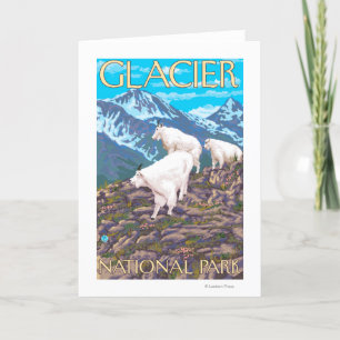 Bergsfårplats - glaciärnationalpark, kort
