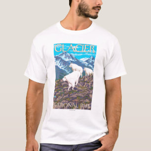 Bergsfårplats - glaciärnationalpark, tee shirt