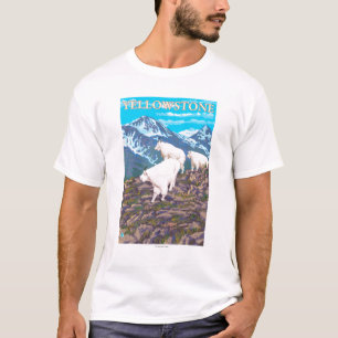 Bergsfårplats - Yellowstone nationalpark Tee Shirt