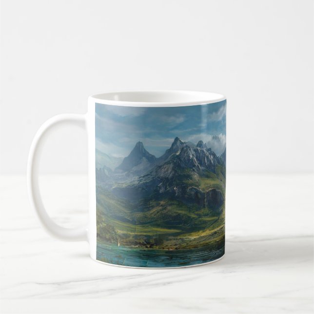 Bergsflodsgräsbetesmark Kaffemugg (Vänster)