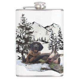 Bergsgetjaktkolv i äventyr fickplunta