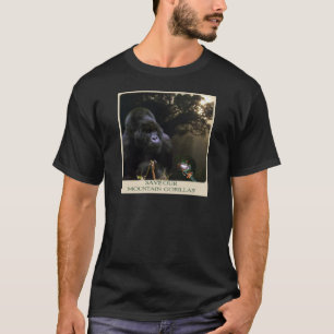 BergsGorilla Wildlife-utrotningshotade arter Shirt T-shirt