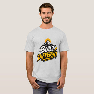 Bergsgrafik Uppbyggd På Ett Annat Sätt T Shirt