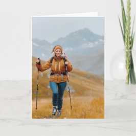 Bergshistorik i höstfotokort kort