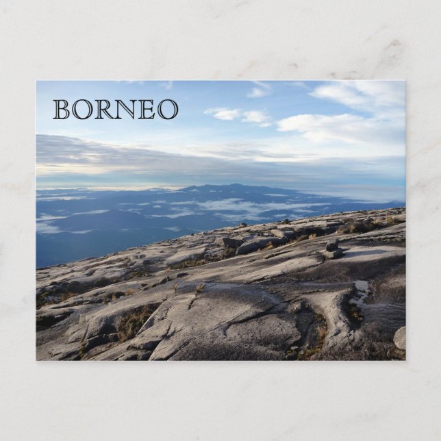 Bergshöjder i borneo vykort (Framsida)
