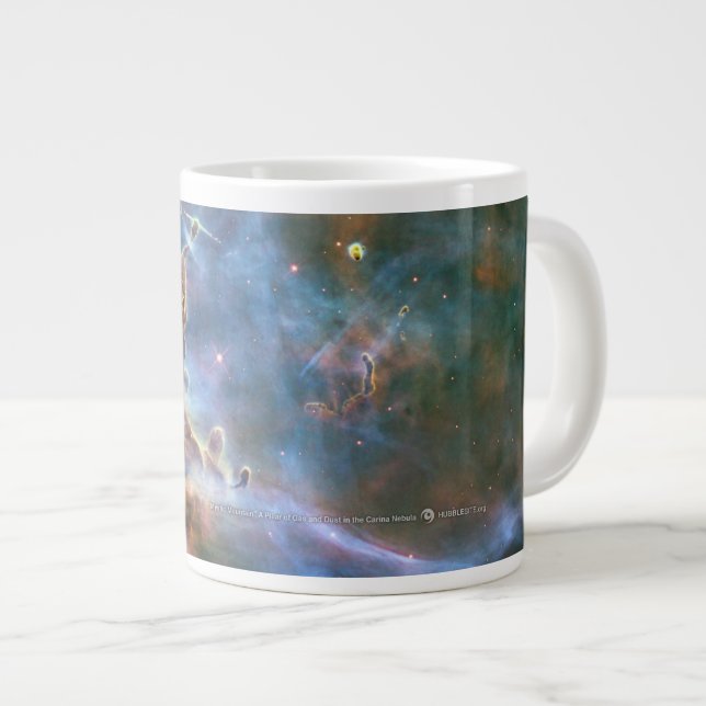 Bergshubble Telescope Cosmic Clouds Coffee Mugg Jumbo Mugg (Framsida höger)