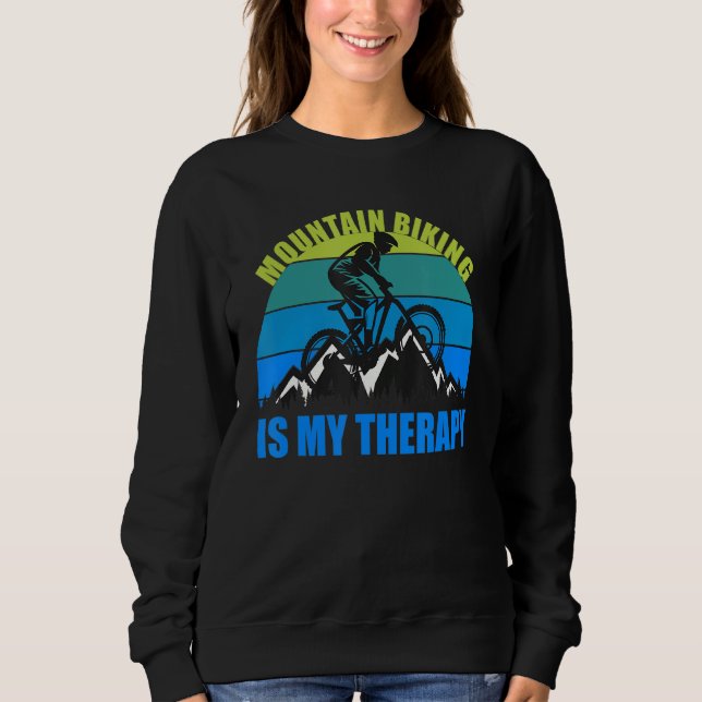 Bergshuggning är min terapi t shirt (Framsida)