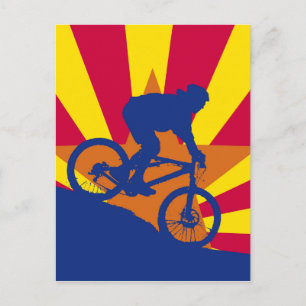 Bergshuggning Arizona flagga Vykort
