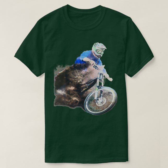 Bergsike Down Backe Racer Lera stänk T Shirt (Design framsida)