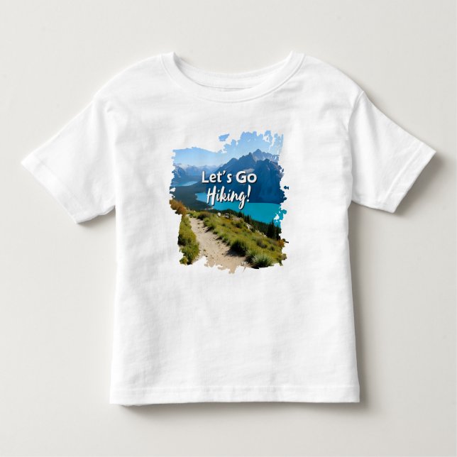 Bergsjön Låt Oss Gå Vandring T Shirt (Framsida)
