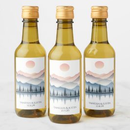 Bergsjösbröllop Vinetikett