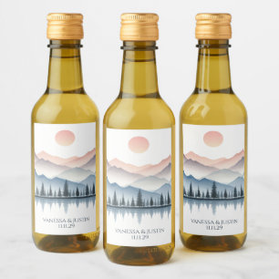 Bergsjösbröllop Vinetikett