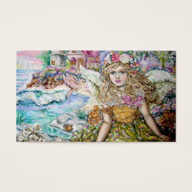 Bergskaldjursängeln. Visitkort (Framsidan)