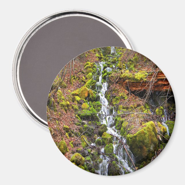 Bergskälla vattenfall..... magnet (Front/Back)