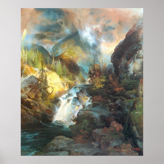 Bergskapets barn, Thomas Moran Poster (Framsidan)