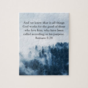 Bergskapets bibel verse Romans 8 Pussel