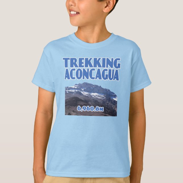 Bergskapets höjd över havet i Aconcagua T Shirt (Framsida)