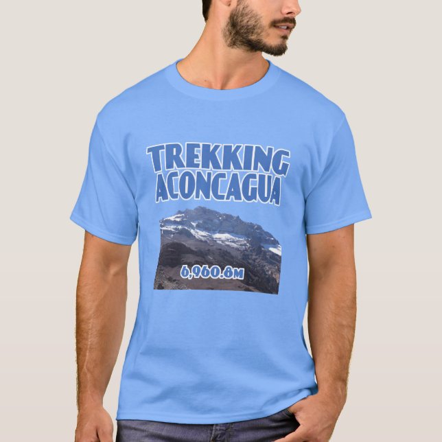 Bergskapets höjd över havet i Aconcagua T Shirt (Framsida)