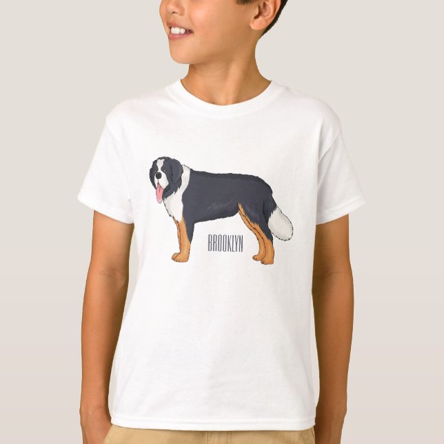 Bergskapets tecknad i Bernese T Shirt (Framsida)