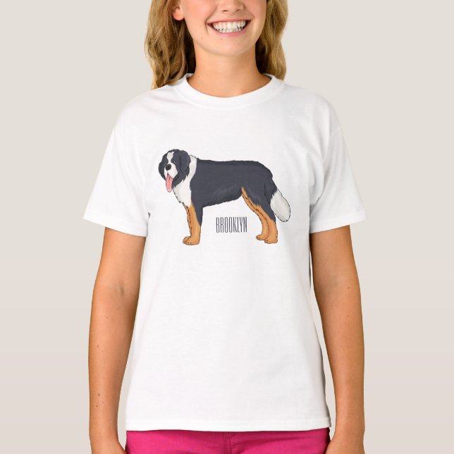Bergskapets tecknad i Bernese T Shirt (Framsida)