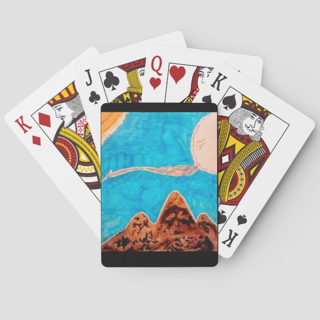 Bergskapets väderscen casinokort (Baksidan)