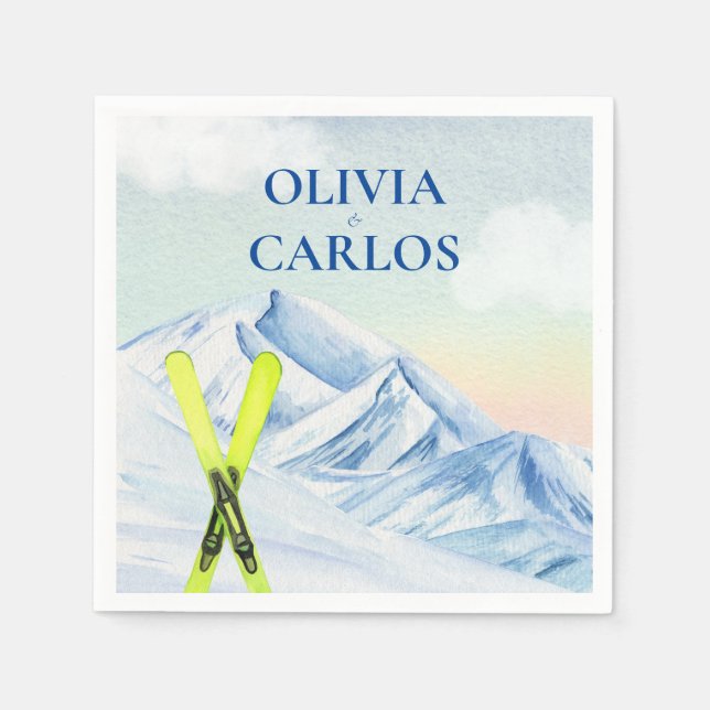 Bergskapsledet Bröllop Pappersservett (Framsidan)