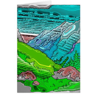 Bergskedja 5 hälsningskort