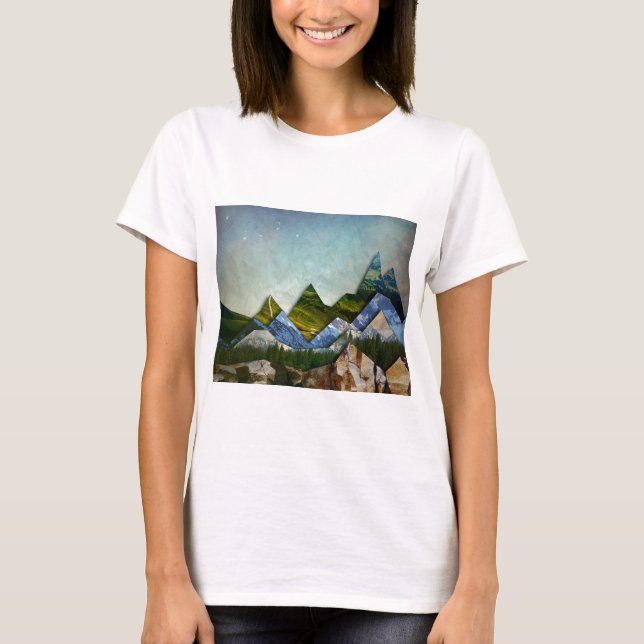 Bergskedja T-shirt (Framsida)