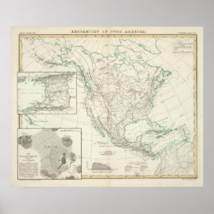 Bergskedjor i Nordamerika Poster