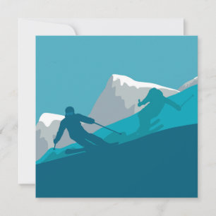 Bergskidåkning Sport Kort
