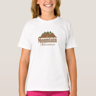 Bergskjorta, t-shirt, t-shirt, utformning av Ävent T Shirt