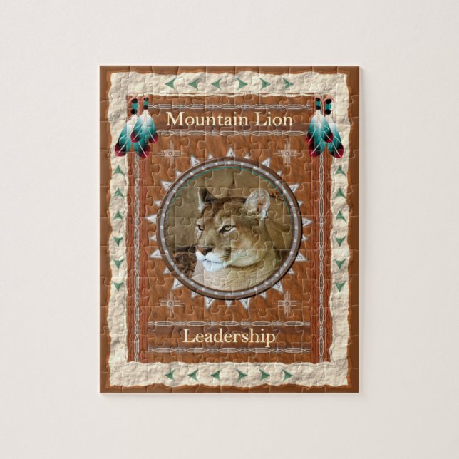 Bergskläder - Lejonare pussel med låda (Vertikal)