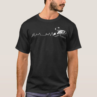 Bergsklart Snowmobile Shirt Snowmobile Heartslag T