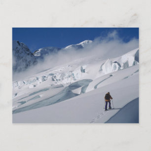 Bergsklättrare på Tasman Glacier i Mount Vykort