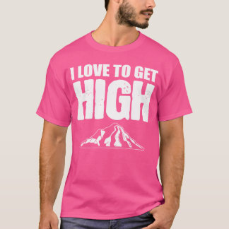 Bergsklättring Sport Klippklättrare tjej T Shirt
